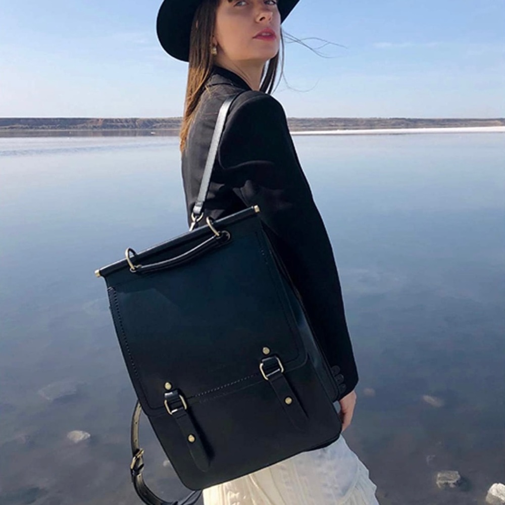 ECOSUSI vegan leather backpack